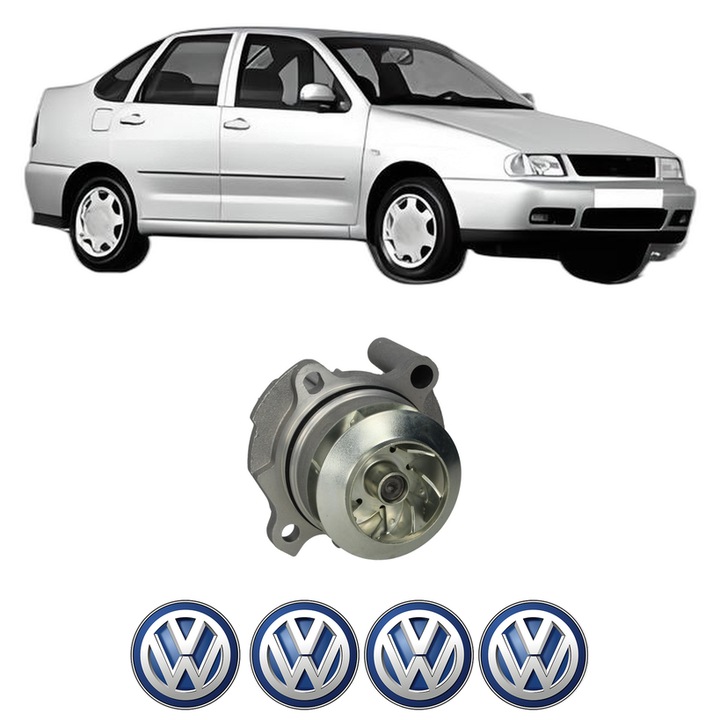 Pompa apa Volkswagen POLO III CLASSIC (6V2) 90 1.9 TDI din 1996-2001 KW 66 CP 90 CMC 1896, Auto, HEPU, 4x Stikere auto cu Volkswagen