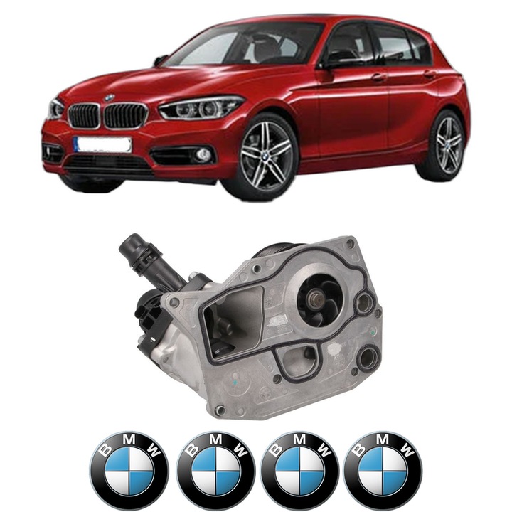Pompa apa BMW Seria 1 (F21) 118 d din 2015-2019 KW 110 CP 150 CMC 1995, Auto, HEPU, 4x Stikere auto cu BMW