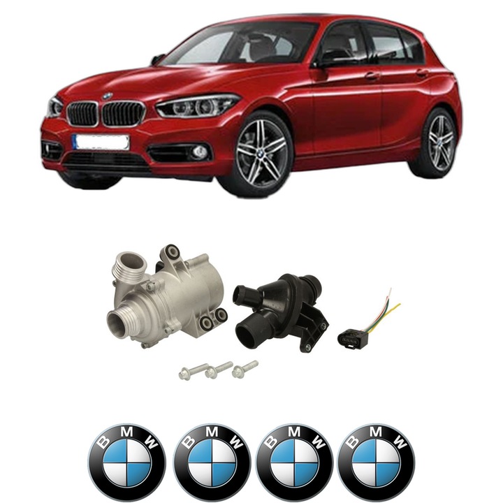 Pompa apa BMW Seria 1 (F21) 125 i din 2013-2019 KW 175 CP 238 CMC 1997, Auto, HEPU, 4x Stikere auto cu BMW