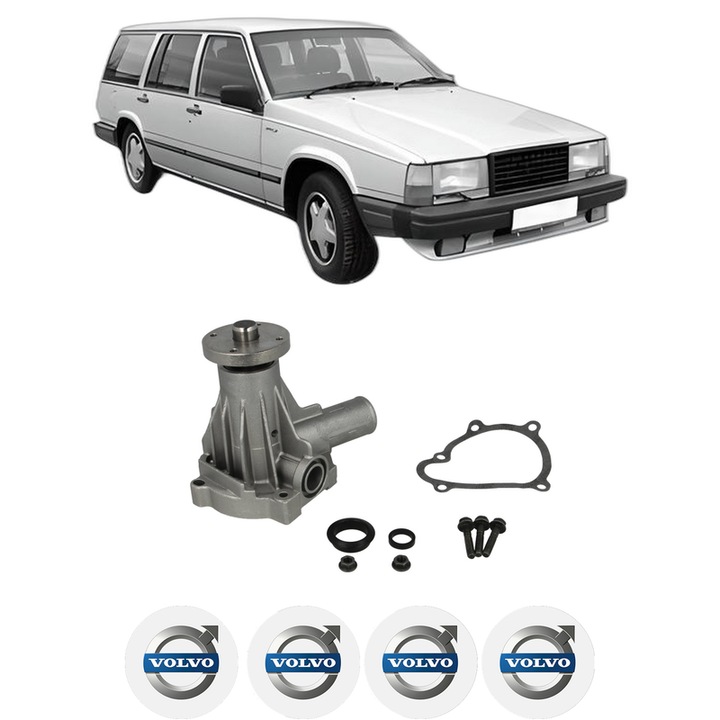 Pompa apa VOLVO 740 Kombi (745) 2.0 din 1987-1988 KW 86 CP 117 CMC 1986, Auto, HEPU, 4x Stikere auto cu VOLVO