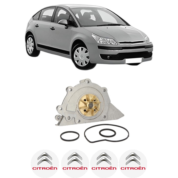 Pompa apa CITROEN C4 I (LC_) 2.0 16V din 2004-2008 KW 130 CP 177 CMC 1997, Auto, HEPU, 4x Stikere auto cu CITROEN