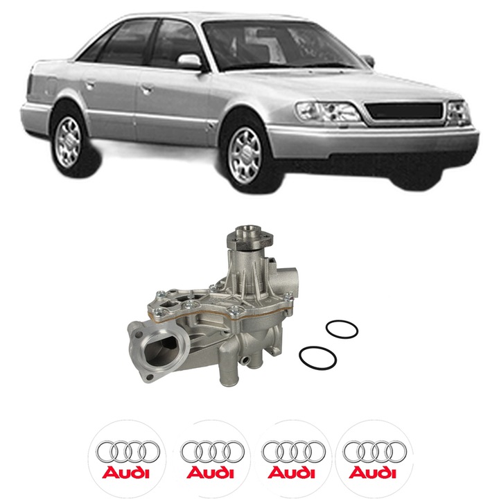 Pompa apa AUDI A6 C4 (4A2) 2.0 din 1994-1997 KW 85 CP 115 CMC 1984, Auto, HEPU, 4x Stikere auto cu AUDI