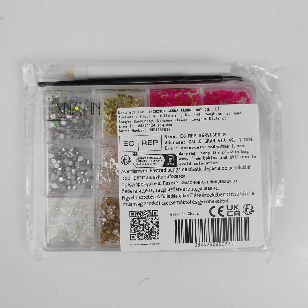 DIY nail art accessories, LXNZUHN®, 12-grid, butterfly pattern