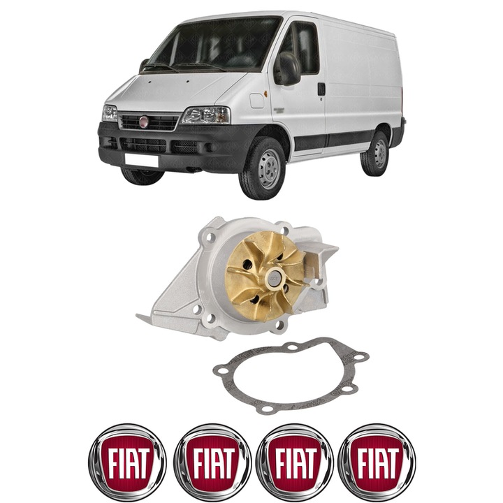Pompa apa FIAT DUCATO Bus (244_) 2.0 din 2001-2006 KW 81 CP 110 CMC 1998, Auto, HEPU, 4x Stikere auto cu FIAT