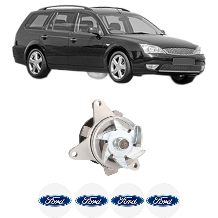 Pompa apa FORD MONDEO III Turnier (BWY) 2.0 16V din 2000-2007 KW 107 CP 146 CMC 1999, Auto, HEPU, 4x Stikere auto cu FORD