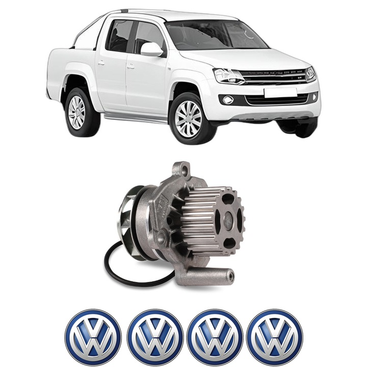 Pompa apa Volkswagen AMAROK (2HA, 2HB, S1B, S6B, S7A, S7B, AGD) 2.0 TDI din 2012 KW 103 CP 140 CMC 1968, Auto, HEPU, 4x Stikere auto cu Volkswagen
