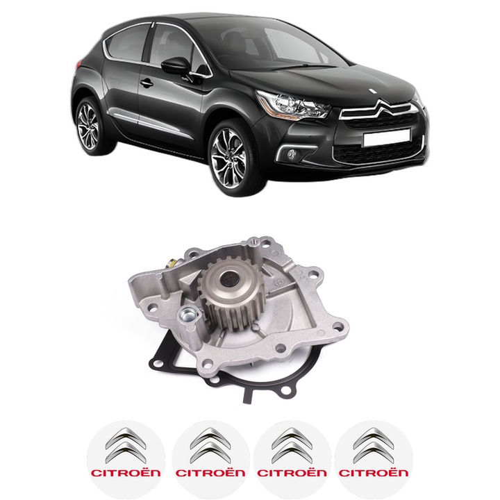Pompa apa CITROEN DS4 (NX_) 2.0 BlueHDi 180 din 2014-2015 KW 133 CP 180 CMC 1997, Auto, HEPU, 4x Stikere auto cu CITROEN