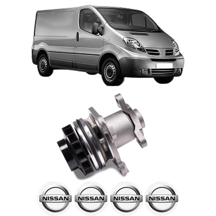 Pompa apa NISSAN PRIMASTAR Van (X83) 2.0 dCi 90 din 2006 KW 66 CP 90 CMC 1995, Auto, HEPU, 4x Stikere auto cu NISSAN