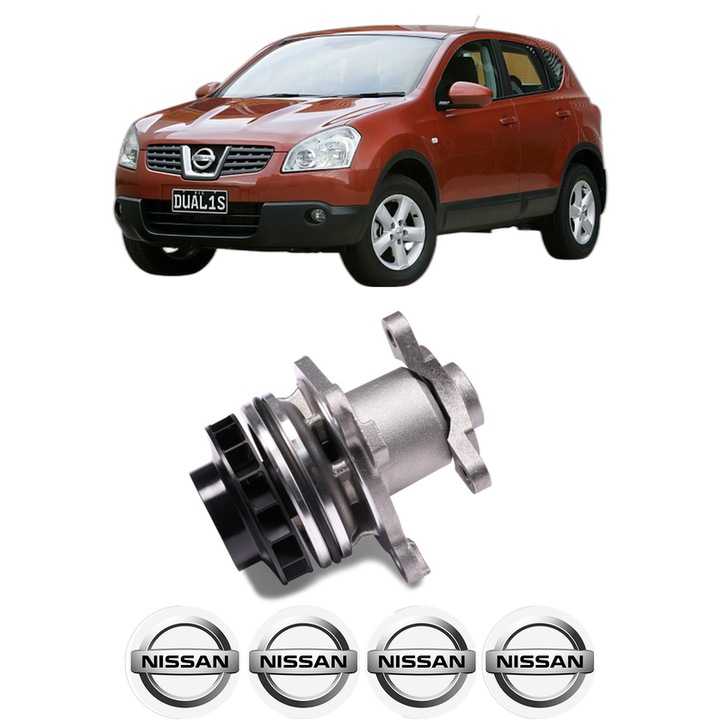 Pompa apa NISSAN QASHQAI I (J10, NJ10) 2.0 dCi All-wheel Drive din 2007-2013 KW 110 CP 150 CMC 1995, Auto, HEPU, 4x Stikere auto cu NISSAN