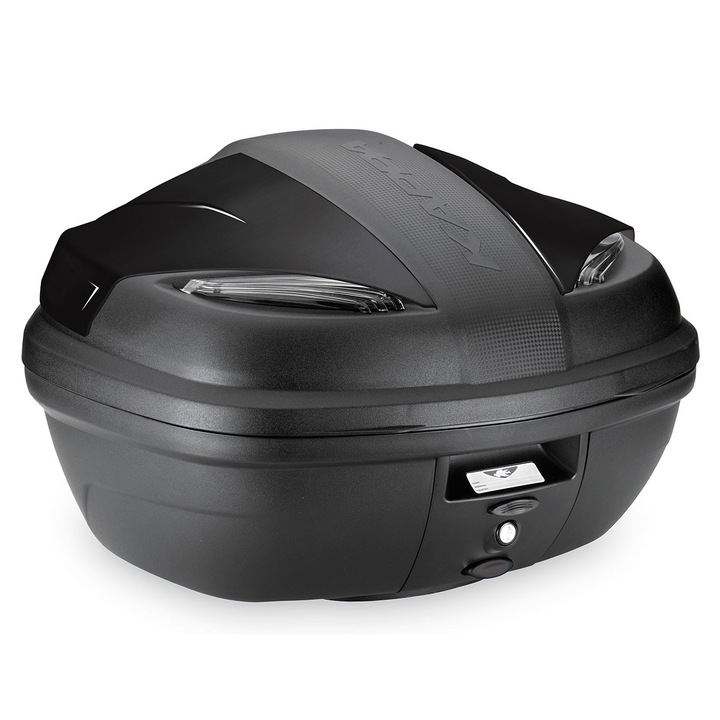 KAPPA K47 MANTA TECH túradoboz, fekete, 47L, MONOLOCK rendszer, két zárt sisak befogadására alkalmas