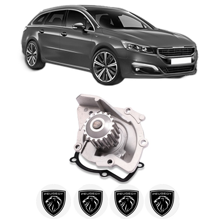Pompa apa PEUGEOT 508 SW I (8E_) 2.0 HDi din 2010-2018 KW 120 CP 163 CMC 1997, Auto, HEPU, 4x Stikere auto cu PEUGEOT