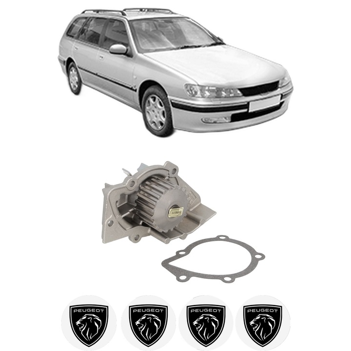 Pompa apa PEUGEOT 406 Break (8E/F) 2.0 HDi 110 din 2001-2004 KW 79 CP 107 CMC 1997, Auto, HEPU, 4x Stikere auto cu PEUGEOT