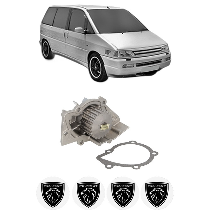 Pompa apa PEUGEOT 806 (221) 2.0 HDI din 1999-2002 KW 80 CP 109 CMC 1997, Auto, HEPU, 4x Stikere auto cu PEUGEOT