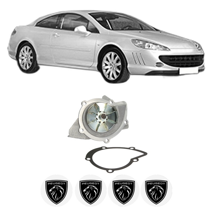 Pompa apa PEUGEOT 407 Coupe (6C_) 2.0 HDi din 2005 KW 100 CP 136 CMC 1997, Auto, HEPU, 4x Stikere auto cu PEUGEOT