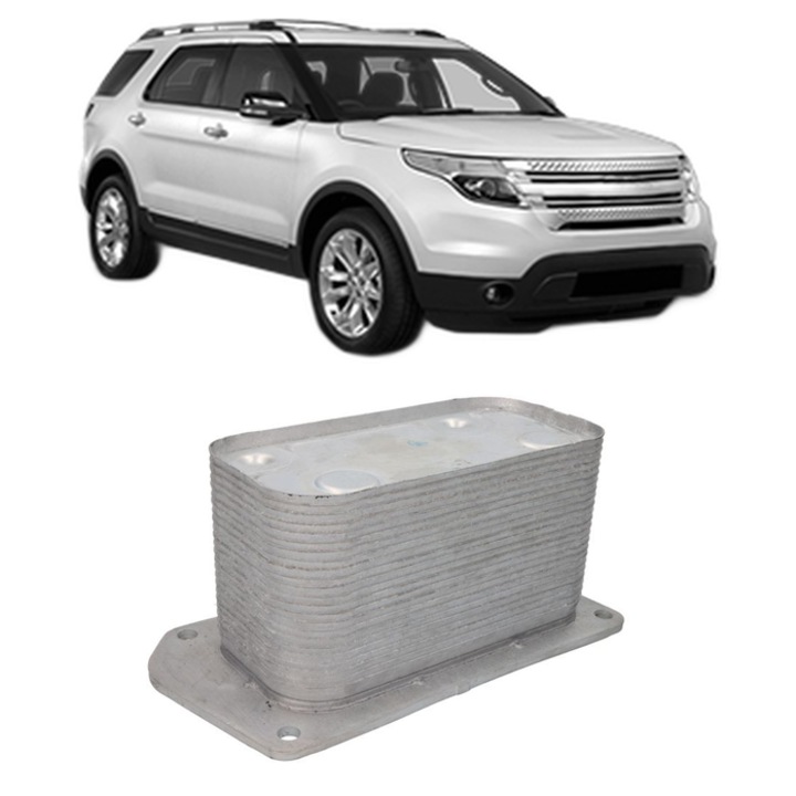 Radiator racire ulei SAME EXPLORER din KW 73 CP 99 CMC 4038, Auto, din aluminiu, 4x Stickere auto cu SAME