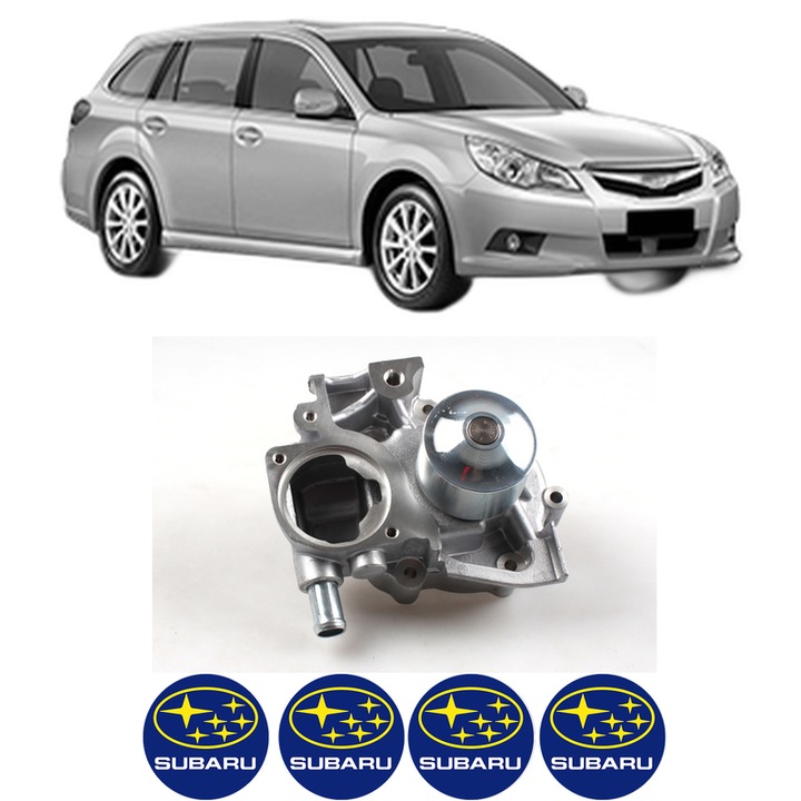 Pompa apa SUBARU LEGACY V Estate (BR) 2.5 i AWD (BR9) din 2009-2014 KW 123 CP 167 CMC 2457, Auto, HEPU, 4x Stikere auto cu SUBARU