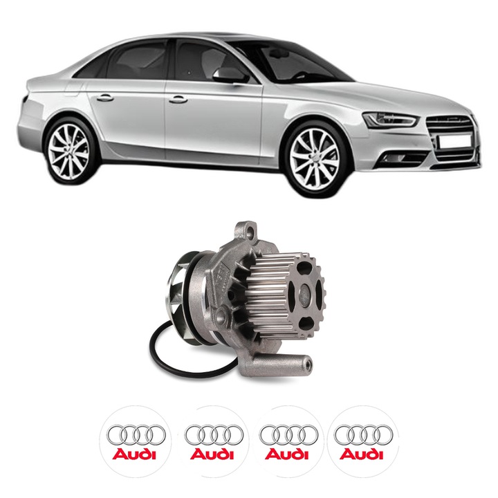 Pompa apa AUDI A4 B8 (8K2) 2.0 TDI din 2008-2015 KW 120 CP 163 CMC 1968, Auto, HEPU, 4x Stikere auto cu AUDI