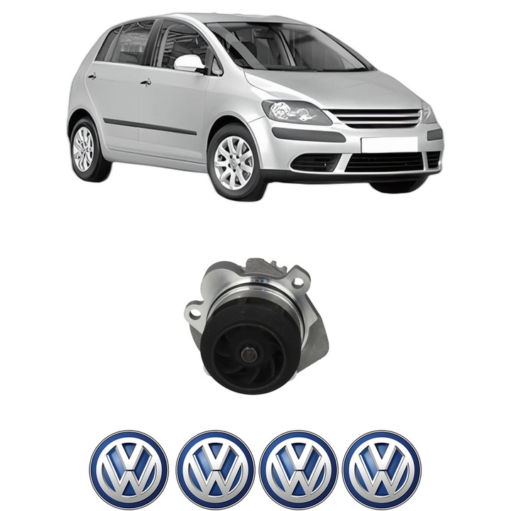 Pompa apa Volkswagen GOLF PLUS V (5M1, 521) 2.0 TDI din 2005-2007 KW 96 CP 131 CMC 1968, Auto, HEPU, 4x Stikere auto cu Volkswagen