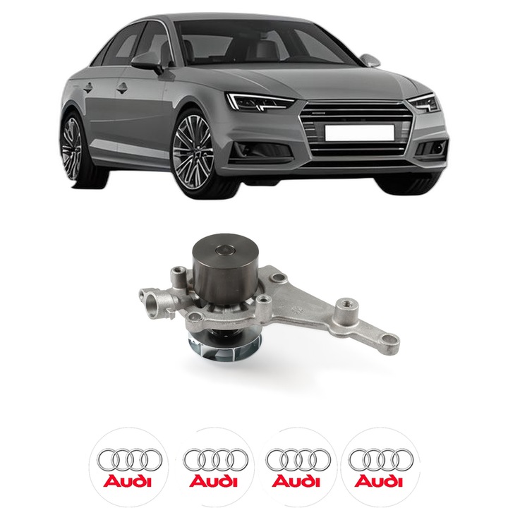 Pompa apa AUDI A4 B9 (8W2, 8WC) 2.0 TDI quattro din 2015-2019 KW 140 CP 190 CMC 1968, Auto, HEPU, 4x Stikere auto cu AUDI