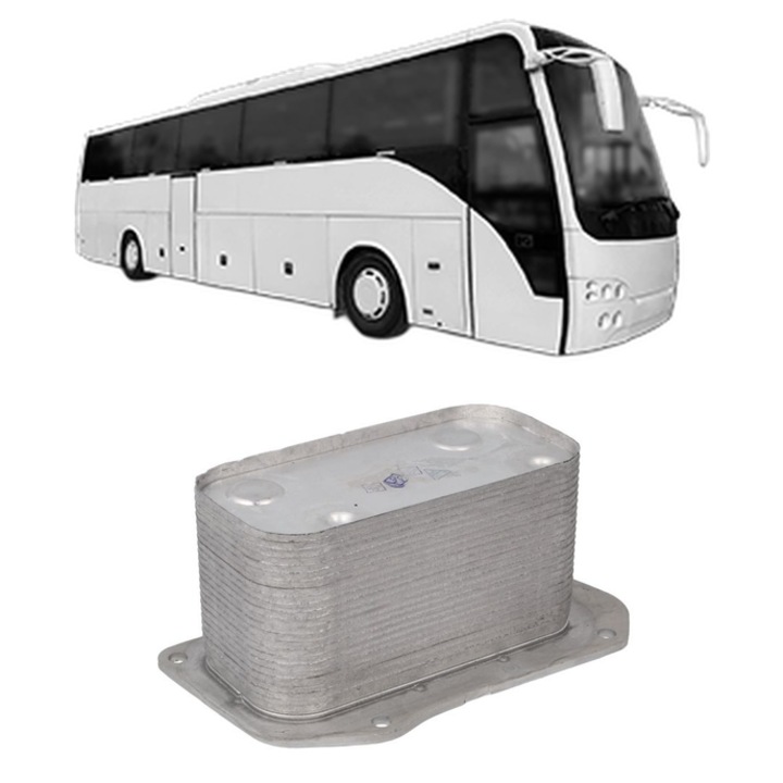 Radiator racire ulei SAME DIAMOND din 2008 KW 198 CP 270 CMC 7146, Auto, din aluminiu, 4x Stickere auto cu SAME