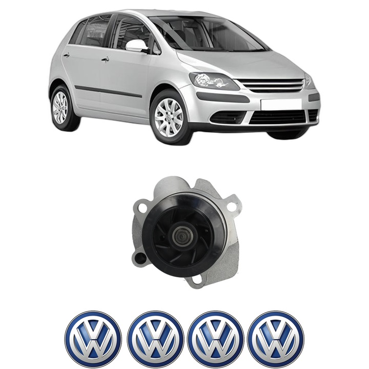 Pompa apa Volkswagen GOLF PLUS V (5M1, 521) 2.0 TDI 16V din 2005-2013 KW 103 CP 140 CMC 1968, Auto, HEPU, 4x Stikere auto cu Volkswagen