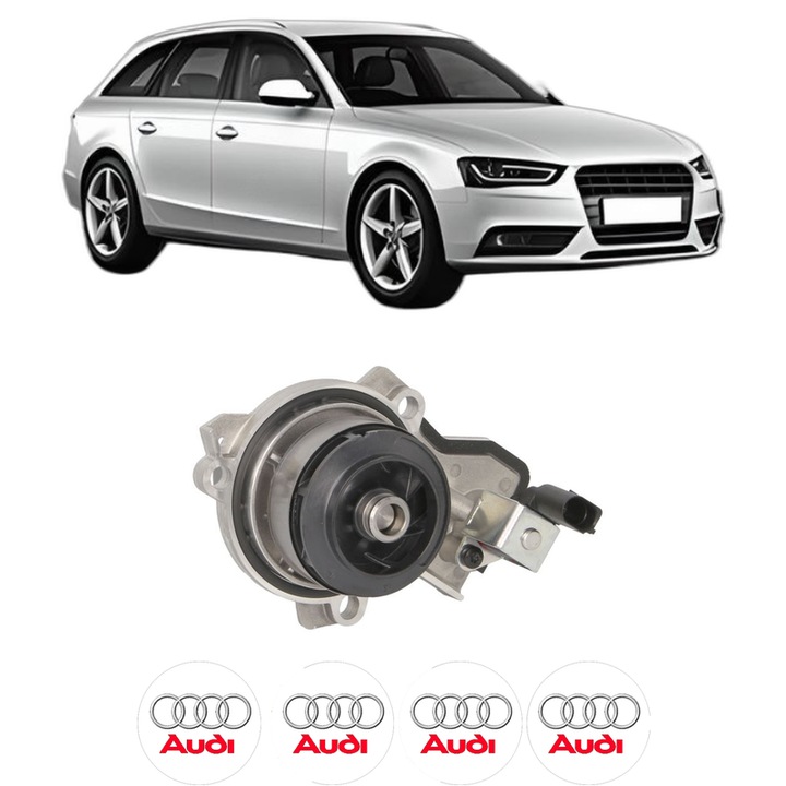 Pompa apa AUDI A4 B8 Avant (8K5) 2.0 TDI din 2008-2015 KW 100 CP 136 CMC 1968, Auto, HEPU, 4x Stikere auto cu AUDI