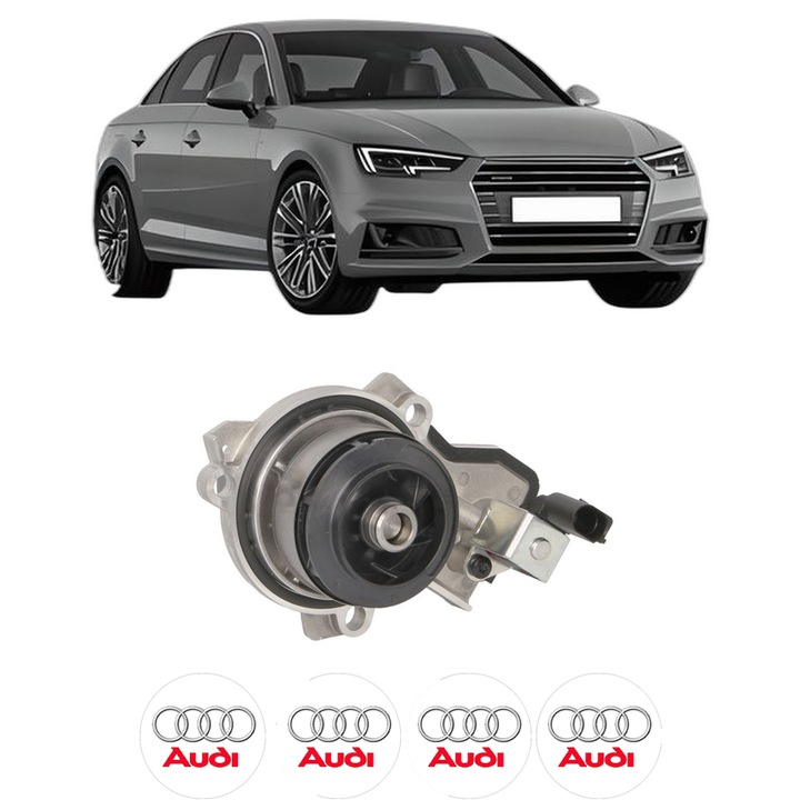 Pompa apa AUDI A4 B9 (8W2, 8WC) 2.0 TDI quattro din 2015-2019 KW 140 CP 190 CMC 1968, Auto, HEPU, 4x Stikere auto cu AUDI