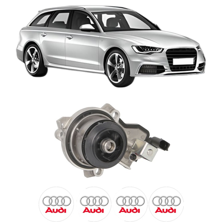 Pompa apa AUDI A6 C7 Avant (4G5, 4GD) 2.0 TDI din 2013-2018 KW 140 CP 190 CMC 1968, Auto, HEPU, 4x Stikere auto cu AUDI