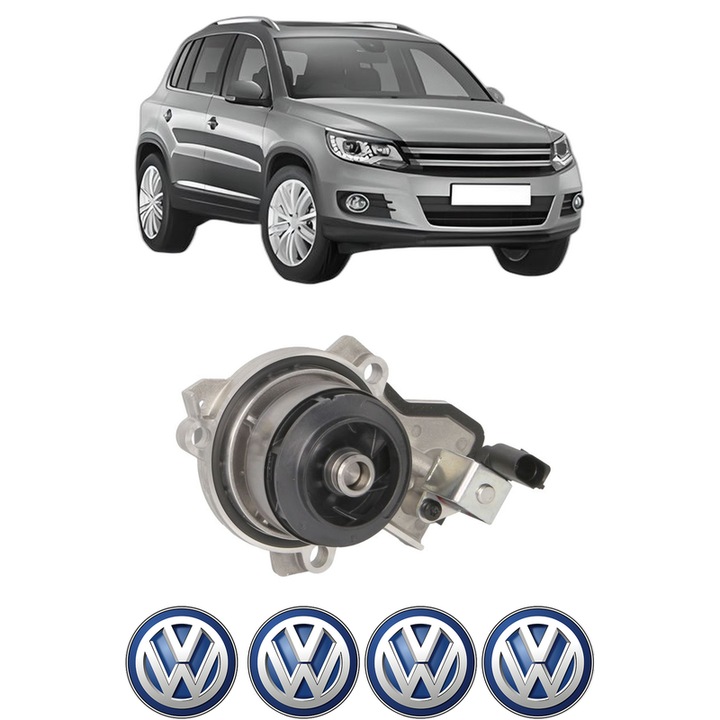 Pompa apa Volkswagen TIGUAN (5N_) 2.0 TDI din 2015-2018 KW 110 CP 150 CMC 1968, Auto, HEPU, 4x Stikere auto cu Volkswagen