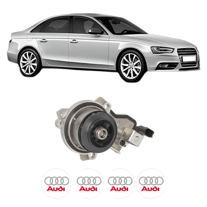 Pompa apa AUDI A4 B8 (8K2) 2.0 TDI quattro din 2013-2015 KW 110 CP 150 CMC 1968, Auto, HEPU, 4x Stikere auto cu AUDI