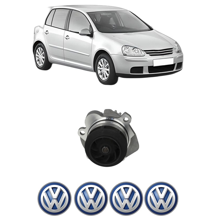 Pompa apa Volkswagen GOLF V (1K1) 2.0 TDI 16V 4motion din 2004-2008 KW 103 CP 140 CMC 1968, Auto, HEPU, 4x Stikere auto cu Volkswagen