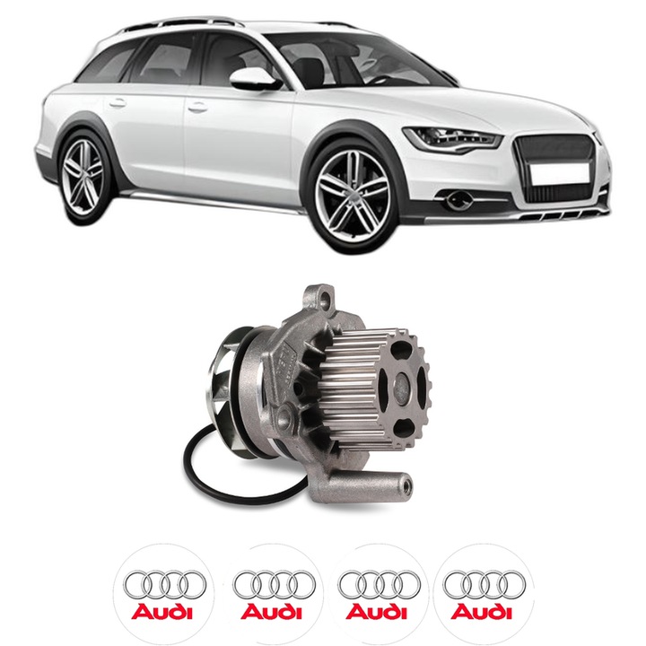 Pompa apa AUDI A4 Allroad B8 (8KH) 2.0 TDI quattro din 2011-2016 KW 130 CP 177 CMC 1968, Auto, HEPU, 4x Stikere auto cu AUDI