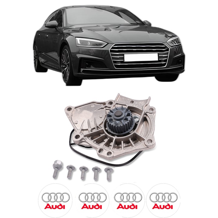 Pompa apa AUDI A5 (F53, F5P) 40 TFSI Mild Hybrid din 2020 KW 150 CP 204 CMC 1984, Auto, HEPU, 4x Stikere auto cu AUDI