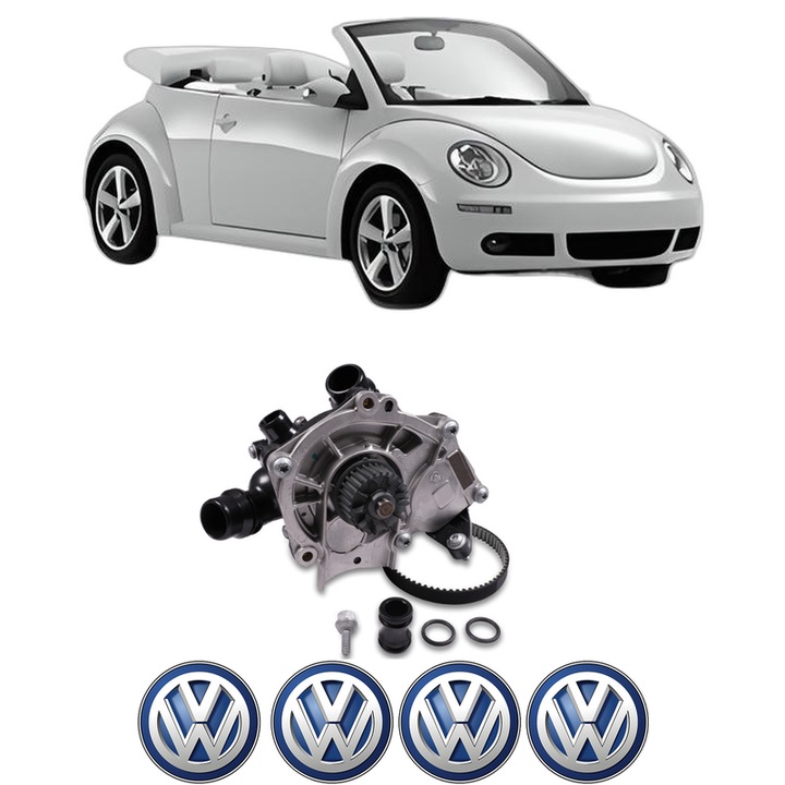 Pompa apa Volkswagen BEETLE Convertible (5C7, 5C8) 2.0 TSI din 2014-2018 KW 162 CP 220 CMC 1984, Auto, HEPU, 4x Stikere auto cu Volkswagen