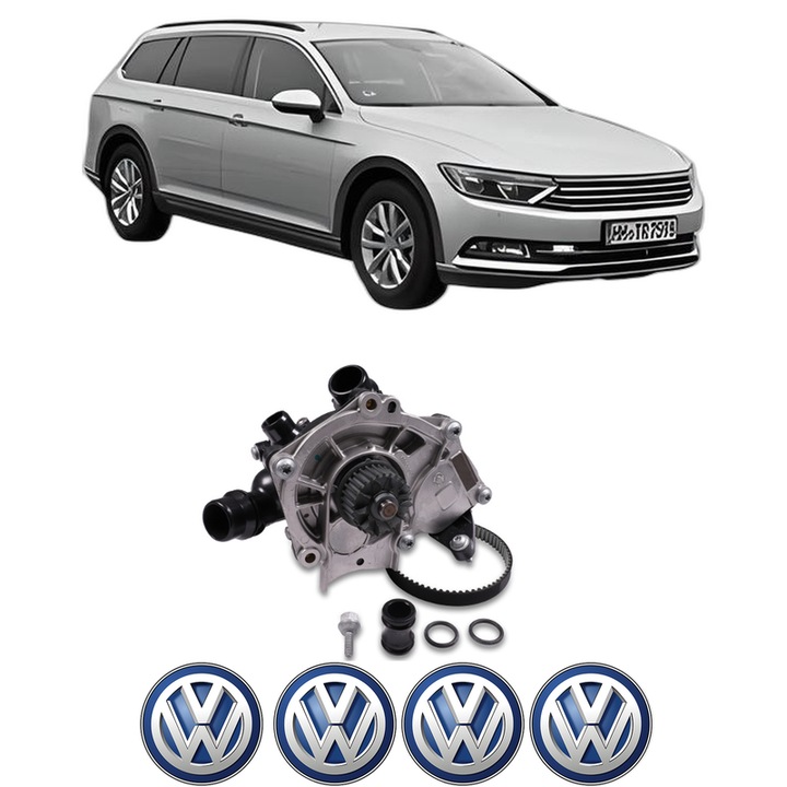 Pompa apa Volkswagen PASSAT ALLTRACK B8 Variant (3G5, CB5) 2.0 TSI 4motion din 2015-2024 KW 162 CP 220 CMC 1984, Auto, HEPU, 4x Stikere auto cu Volkswagen