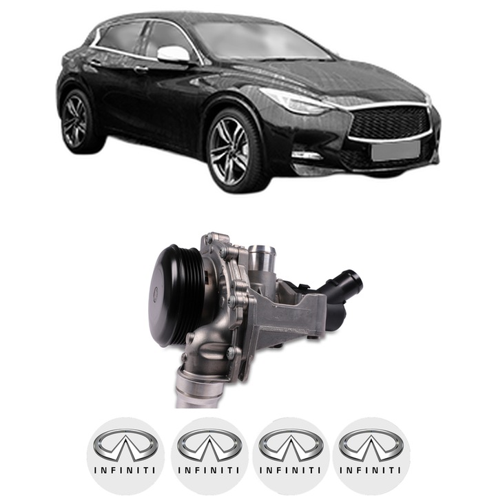 Pompa apa INFINITI Q30 2.2 D AWD din 2015 KW 125 CP 170 CMC 2143, Auto, HEPU, 4x Stikere auto cu INFINITI