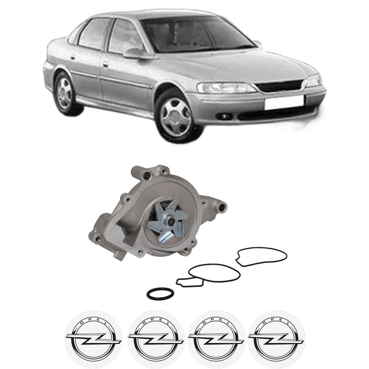 Pompa apa OPEL VECTRA B (J96) 2.2 i 16V (F19) din 2000-2002 KW 108 CP 147 CMC 2198, Auto, HEPU, 4x Stikere auto cu OPEL