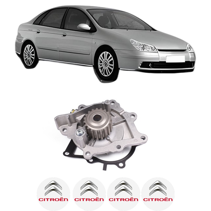 Pompa apa CITROEN C5 II (RC_) 2.2 HDi din 2006-2008 KW 125 CP 170 CMC 2179, Auto, HEPU, 4x Stikere auto cu CITROEN