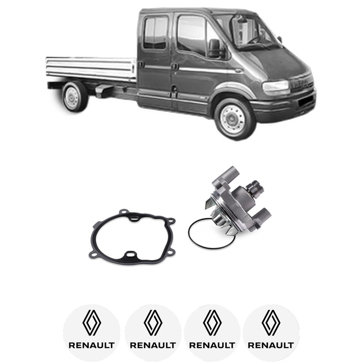 Pompa apa RENAULT MASTER II Platform/Chassis (ED/HD/UD) 2.2 dCI 90 (ED0G, ED0N, HD0G, HD0N, HD1G, HD1N, UD0G,... din 1997-2006 KW 66 CP 90 CMC 2188, Auto, HEPU, 4x Stikere auto cu RENAULT