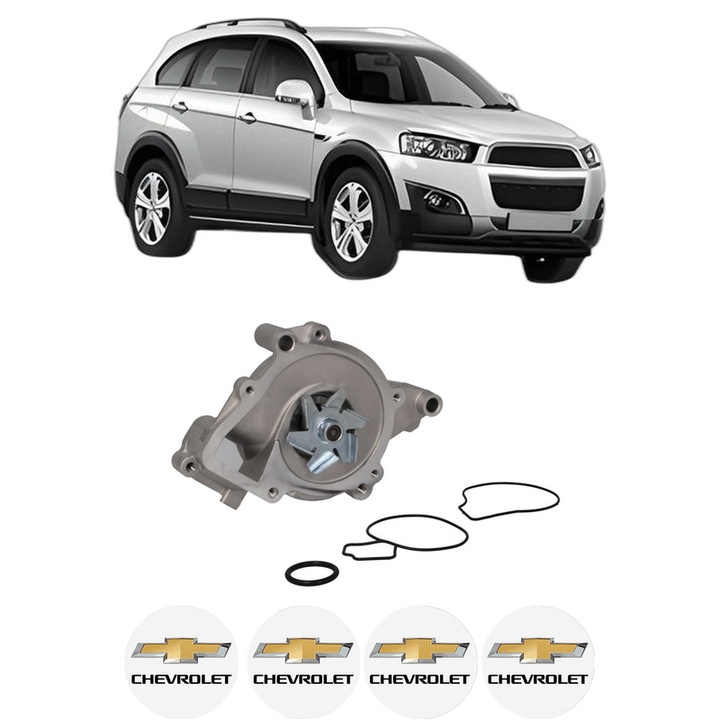 Pompa apa CHEVROLET CAPTIVA (C100, C140) 2.4 din 2011 KW 123 CP 167 CMC 2384, Auto, HEPU, 4x Stikere auto cu CHEVROLET