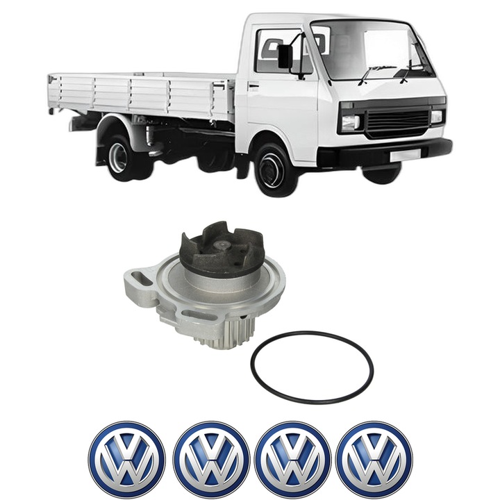 Pompa apa Volkswagen LT 40-55 I Platform/Chassis (293-909) 2.4 D din 1978-1991 KW 55 CP 75 CMC 2383, Auto, HEPU, 4x Stikere auto cu Volkswagen