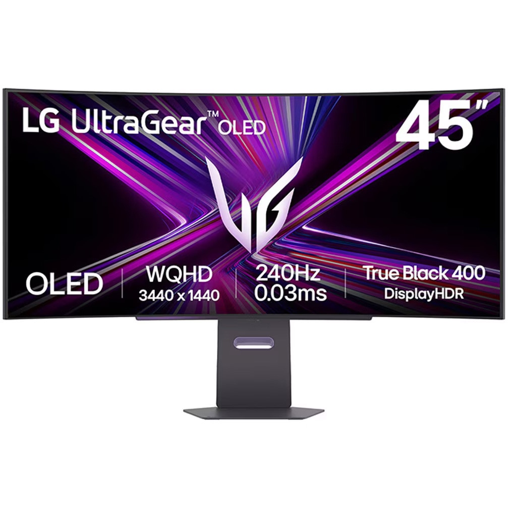 Monitor Curbat Gaming OLED 45GX900A-B, 45", (3440 x 1440), 240 Hz, 0.03 ms, Negru