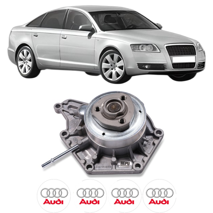 Pompa apa AUDI A6 C6 (4F2) 3.0 TFSI quattro din 2008-2011 KW 213 CP 290 CMC 2995, Auto, HEPU, 4x Stikere auto cu AUDI