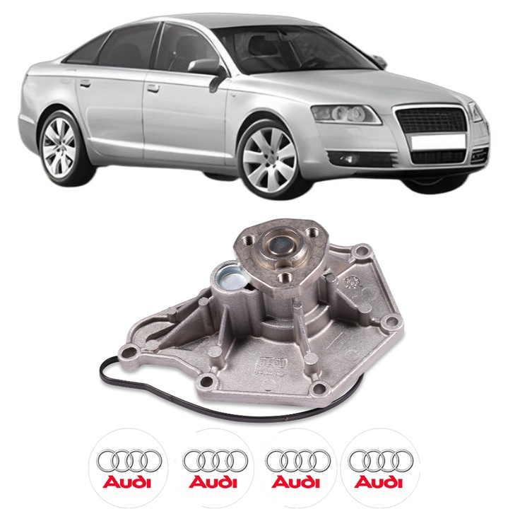 Pompa apa AUDI A6 C6 (4F2) 3.0 TDI quattro din 2006-2008 KW 171 CP 233 CMC 2967, Auto, HEPU, 4x Stikere auto cu AUDI