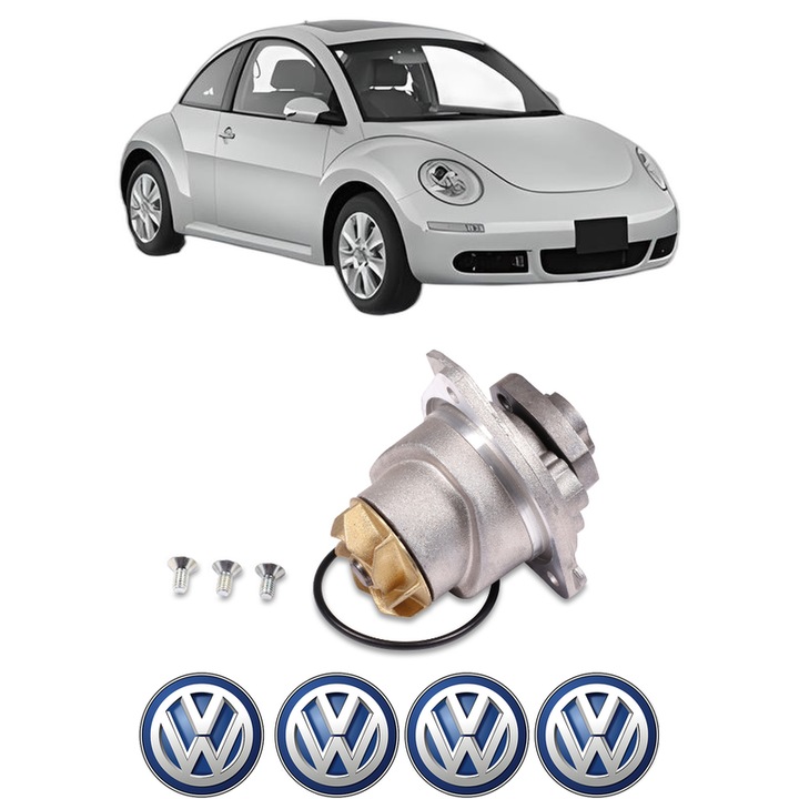 Pompa apa Volkswagen NEW BEETLE (9C1, 1C1) 2.3 V5 din 2000-2010 KW 125 CP 170 CMC 2324, Auto, HEPU, 4x Stikere auto cu Volkswagen