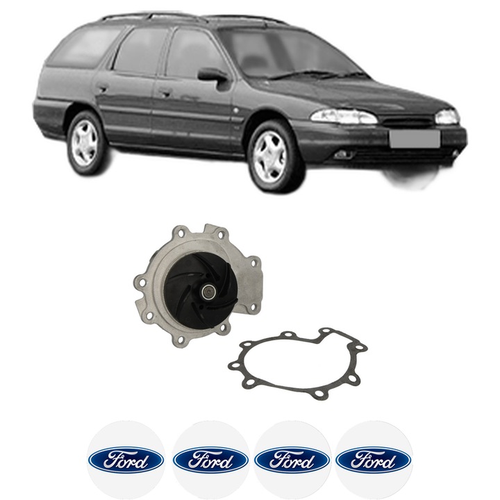 Pompa apa FORD MONDEO I Turnier (BNP) 2.5 i 24V din 1994-1996 KW 125 CP 170 CMC 2544, Auto, HEPU, 4x Stikere auto cu FORD