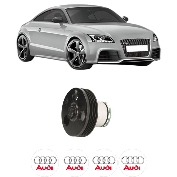 Pompa apa AUDI TT (8J3) 2.5 RS quattro din 2011-2014 KW 265 CP 360 CMC 2480, Auto, HEPU, 4x Stikere auto cu AUDI