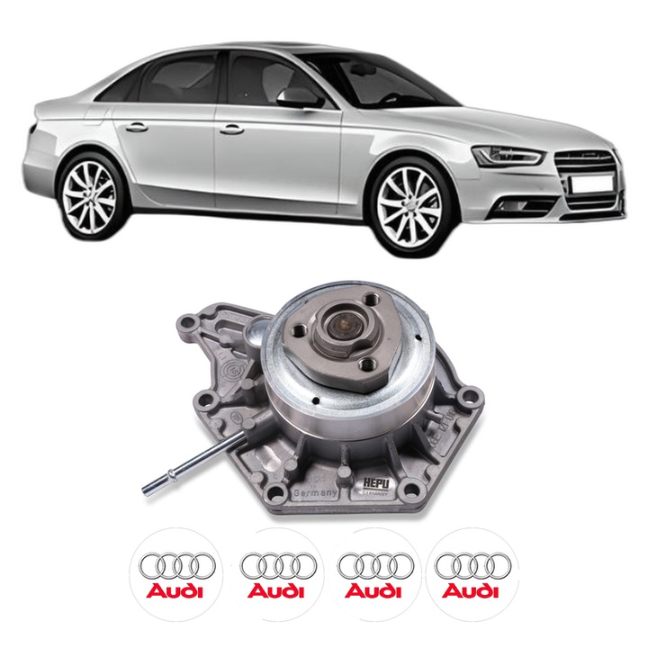 Pompa apa AUDI A4 B8 (8K2) 3.0 TDI quattro din 2007-2012 KW 176 CP 240 CMC 2967, Auto, HEPU, 4x Stikere auto cu AUDI