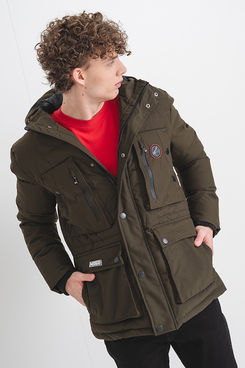 Geographical Norway, Albert bélelt télikabát kapucnival, Khaki