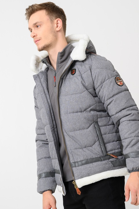 Geo Norway, Areystock télikabát oldalzsebekkel, Világosszürke